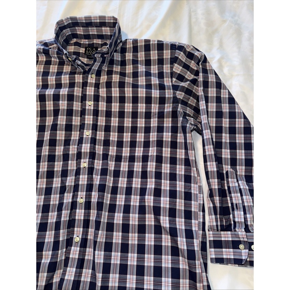 M large Traveler Collec Button Down Traditional Fit Jos. A. Bank Premium Quality